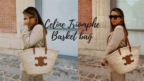 celine medium panier bag|UNBOXING CELINE MEDIUM TRIOMPHE PANIER BASKET .